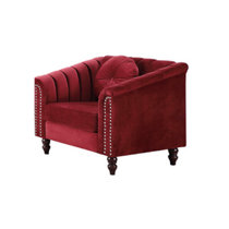 Red accent chairs online clearance